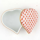 Herend Heart Box – Rust, alternate view