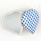 Herend Heart Box – Sapphire, alternate view