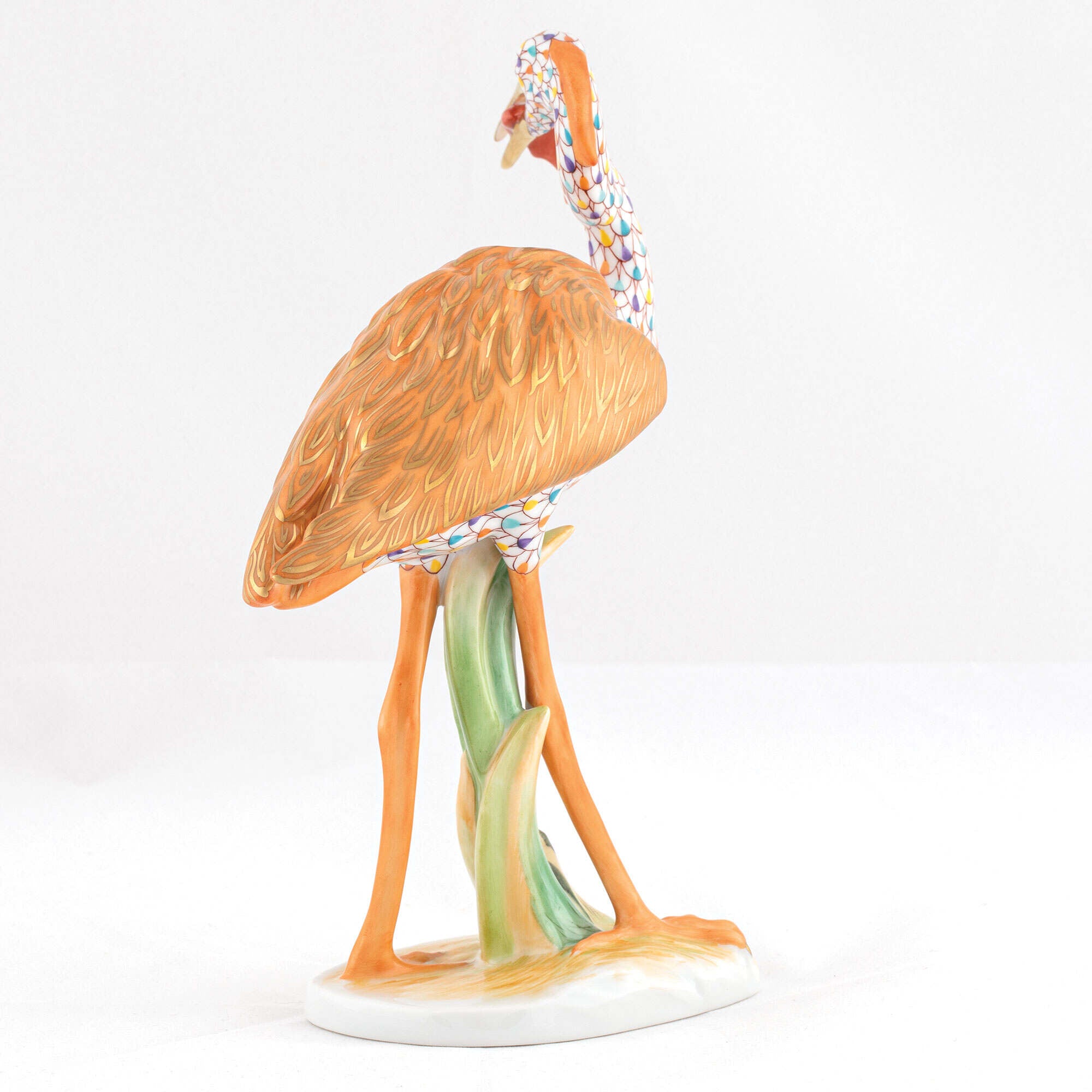 Herend Heron with Fish Figurine — additional view