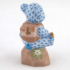 Herend Hiking Bear Figurine – Blue, alternate view
