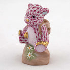 Herend Hiking Bear Figurine – Raspberry, alternate view