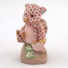Herend Hiking Bear Figurine – Rust, alternate view