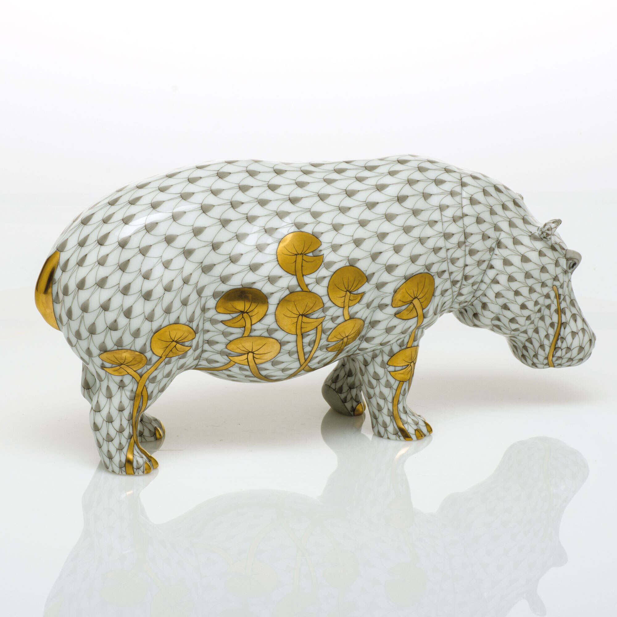 Herend Hippopotamus Figurine — additional view