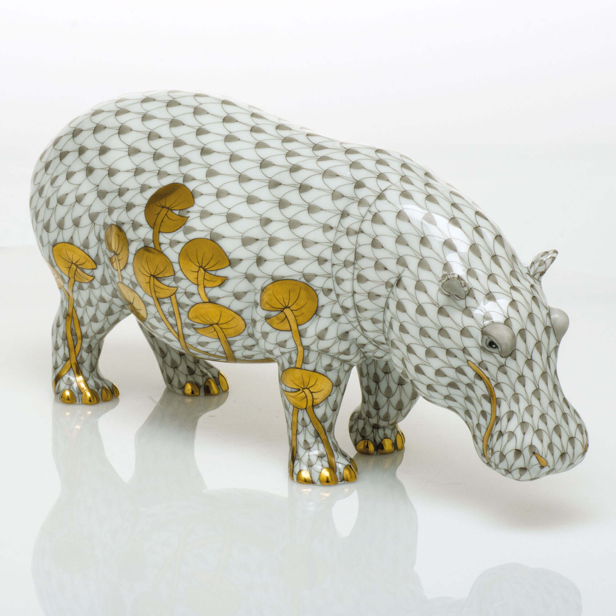 Herend Hippopotamus Figurine — additional view