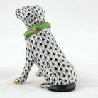 Herend Holiday Dog Figurine – Black, alternate view