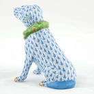 Herend Holiday Dog Figurine – Blue, alternate view
