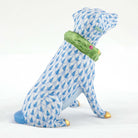 Herend Holiday Dog Figurine – Blue, alternate view