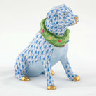 Herend Holiday Dog Figurine – Blue, alternate view
