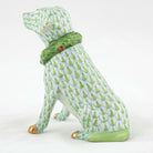 Herend Holiday Dog Figurine – Key Lime, alternate view