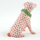 Herend Holiday Dog Figurine – Rust, alternate view