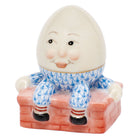 Hand-painted Herend Humpty Dumpty Figurine in fine porcelain, 2.25in L X 2.5in H, on a white background