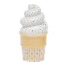 Butterscotch fishnet Ice Cream Cone Figurine figurine, hand-painted Herend porcelain with 24k gold accents