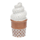 Herend Ice Cream Cone Figurine porcelain figurine painted in the Chocolate fishnet pattern