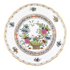 Hand-painted Herend Indian Basket Bread and Butter Plate in fine porcelain, 6in D, on a white background