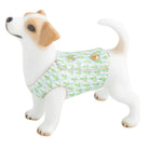 Hand-painted Herend Jack Russell Terrier Figurine in Key Lime fishnet porcelain on a white background