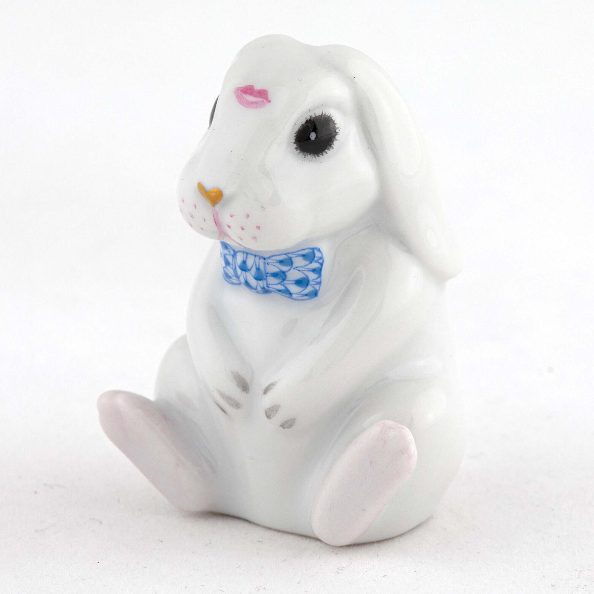 Herend Kisses Figurine – Blue, alternate view