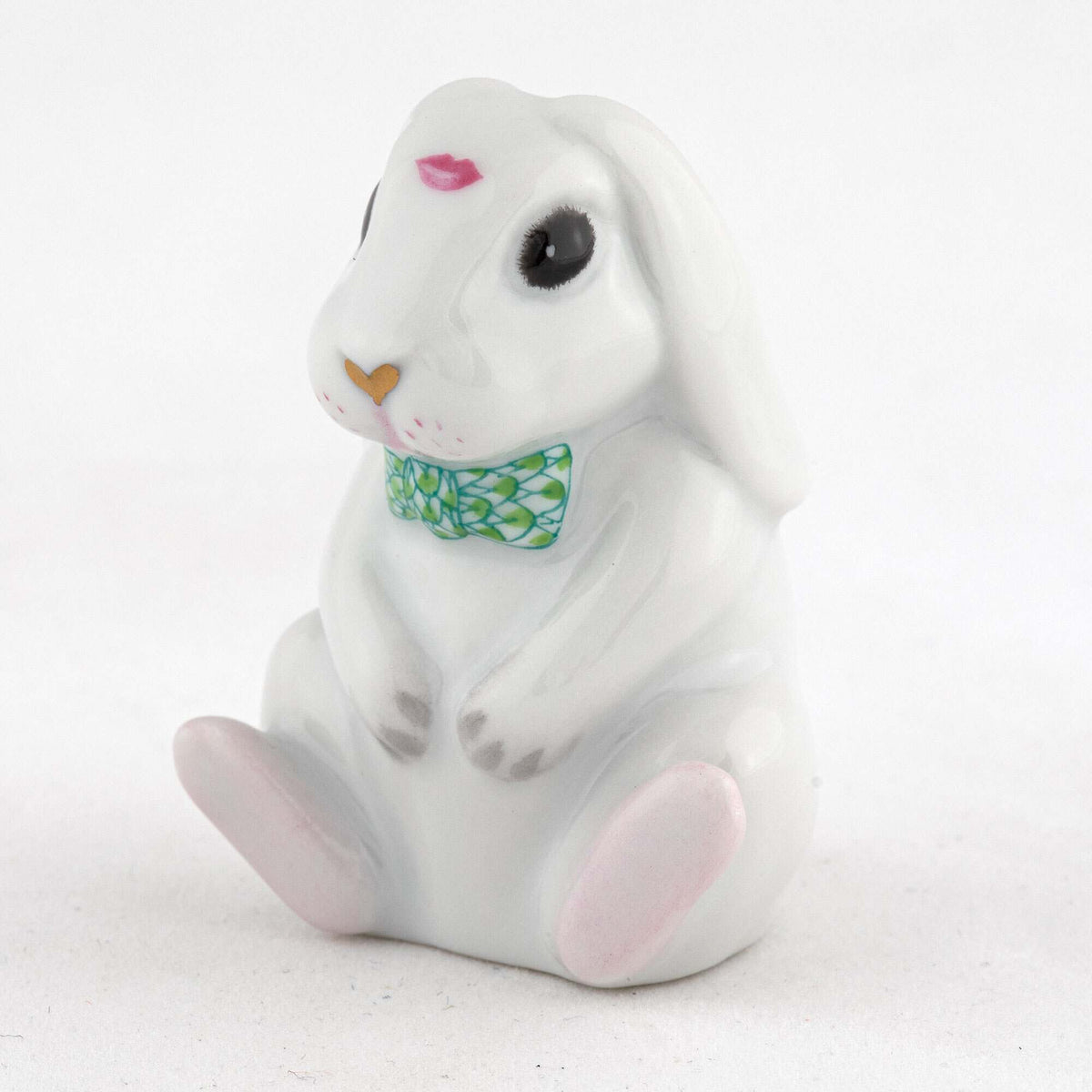 Herend Kisses Figurine – Green, alternate view