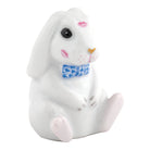 Hand-painted Herend Kisses Figurine in Blue fishnet porcelain on a white background