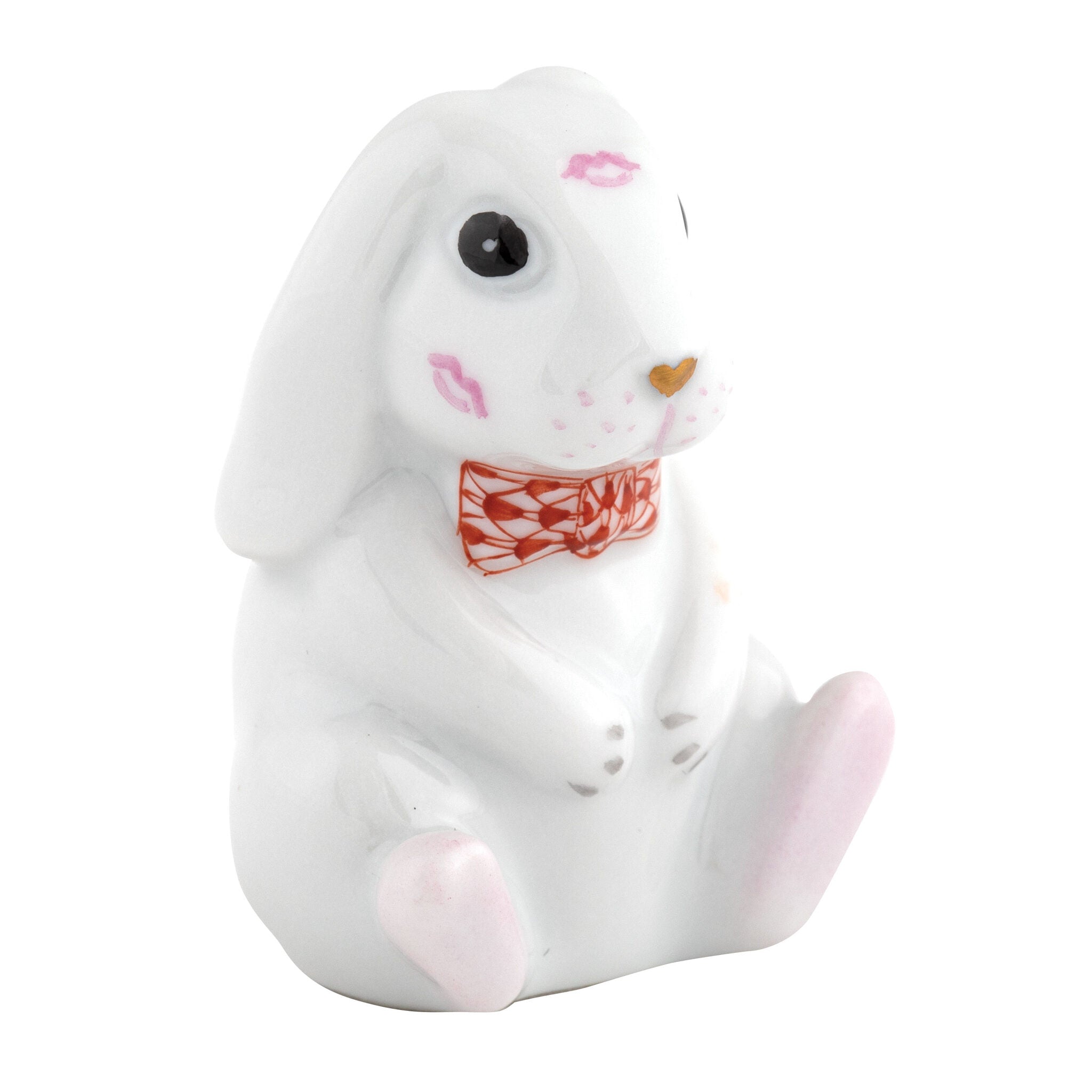 Kisses Figurine in hand-painted Rust porcelain by Herend of Hungary