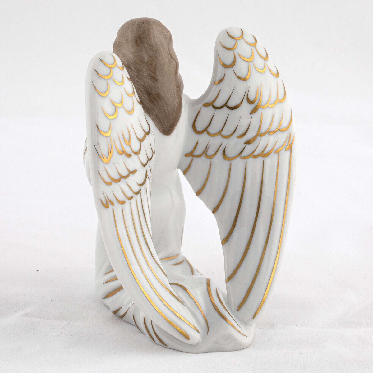 Herend Kneeling Angel Figurine, alternate view