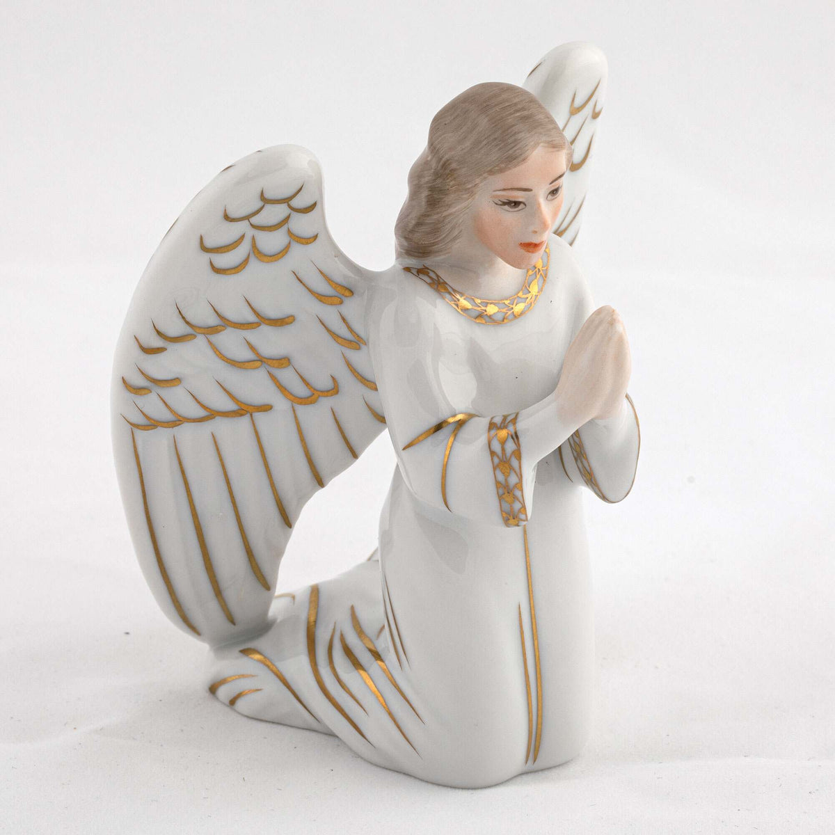 Herend Kneeling Angel Figurine, alternate view