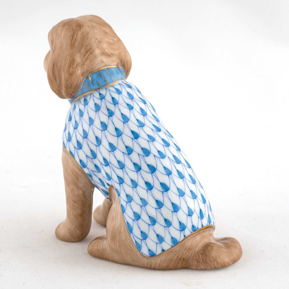 Herend Labradoodle Figurine – Blue, alternate view