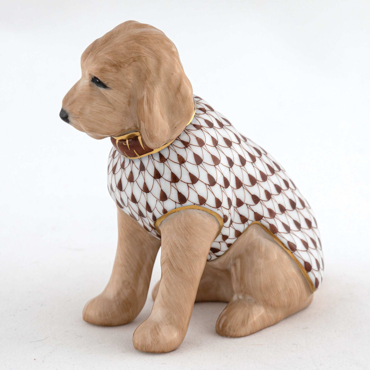 Herend Labradoodle Figurine – Chocolate, alternate view