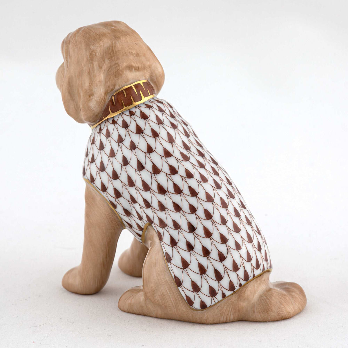 Herend Labradoodle Figurine – Chocolate, alternate view