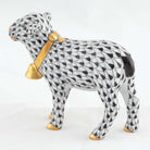 Herend Lamb with Bell Figurine – Black, alternate view