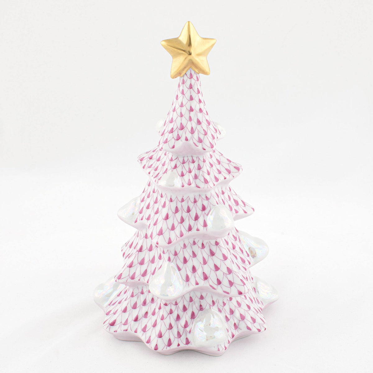 Herend Large Christmas Tree Figurine – Raspberry, alternate view