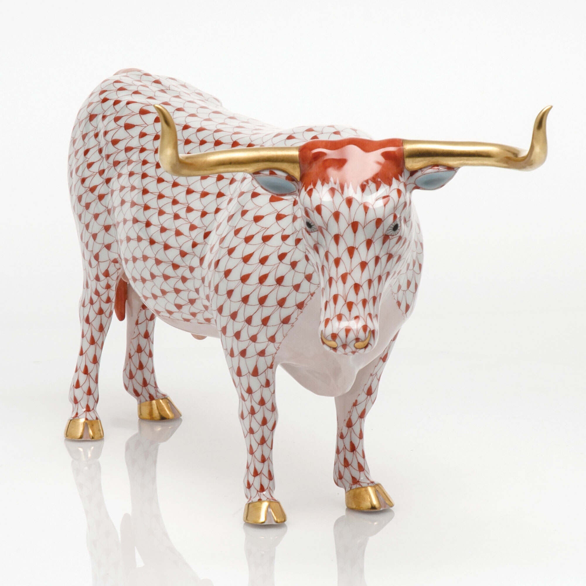 Herend Large Longhorn Figurine — additional view