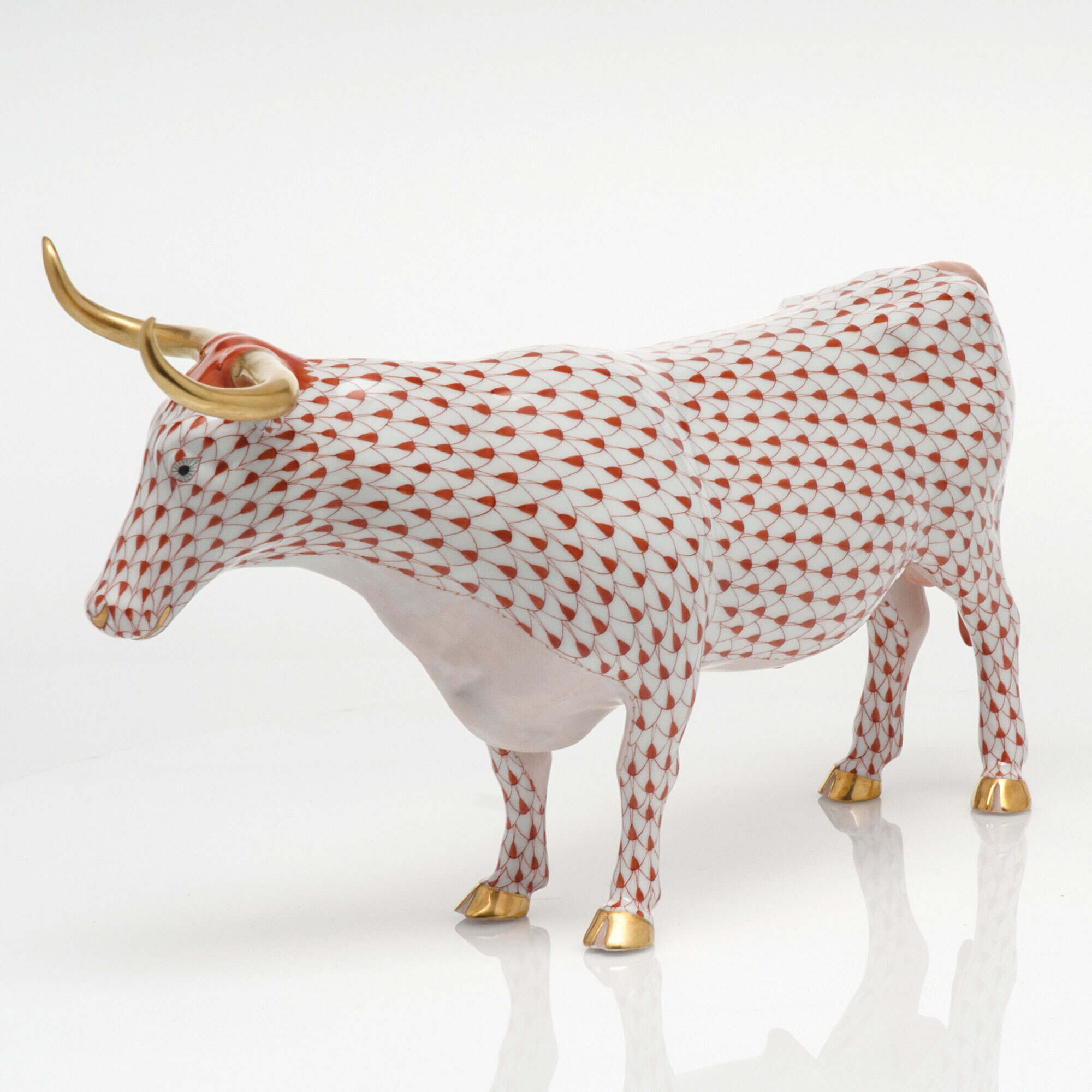 Herend Large Longhorn Figurine — additional view