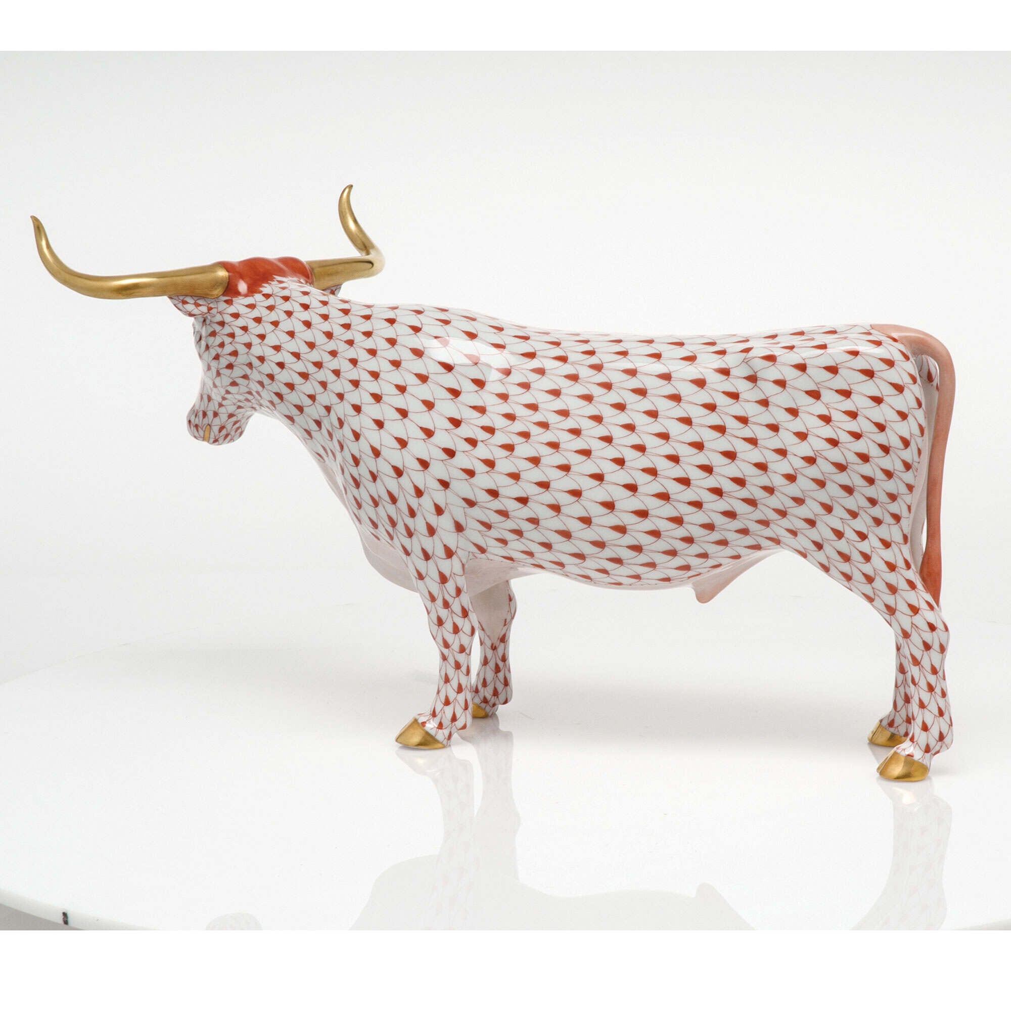 Herend Large Longhorn Figurine — additional view