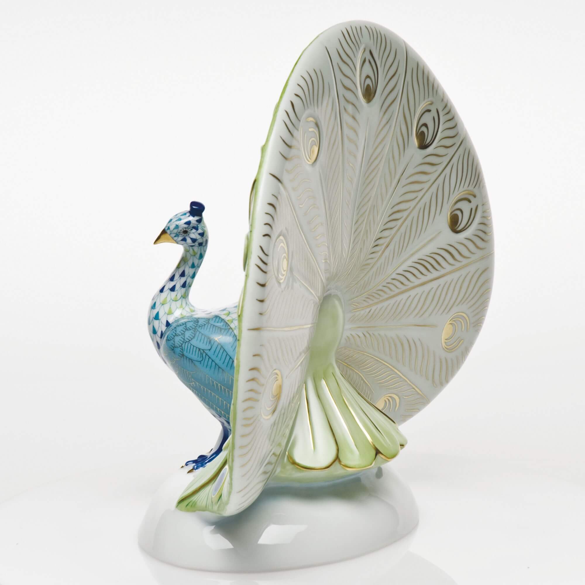 Herend Large Peacock Figurine — additional view