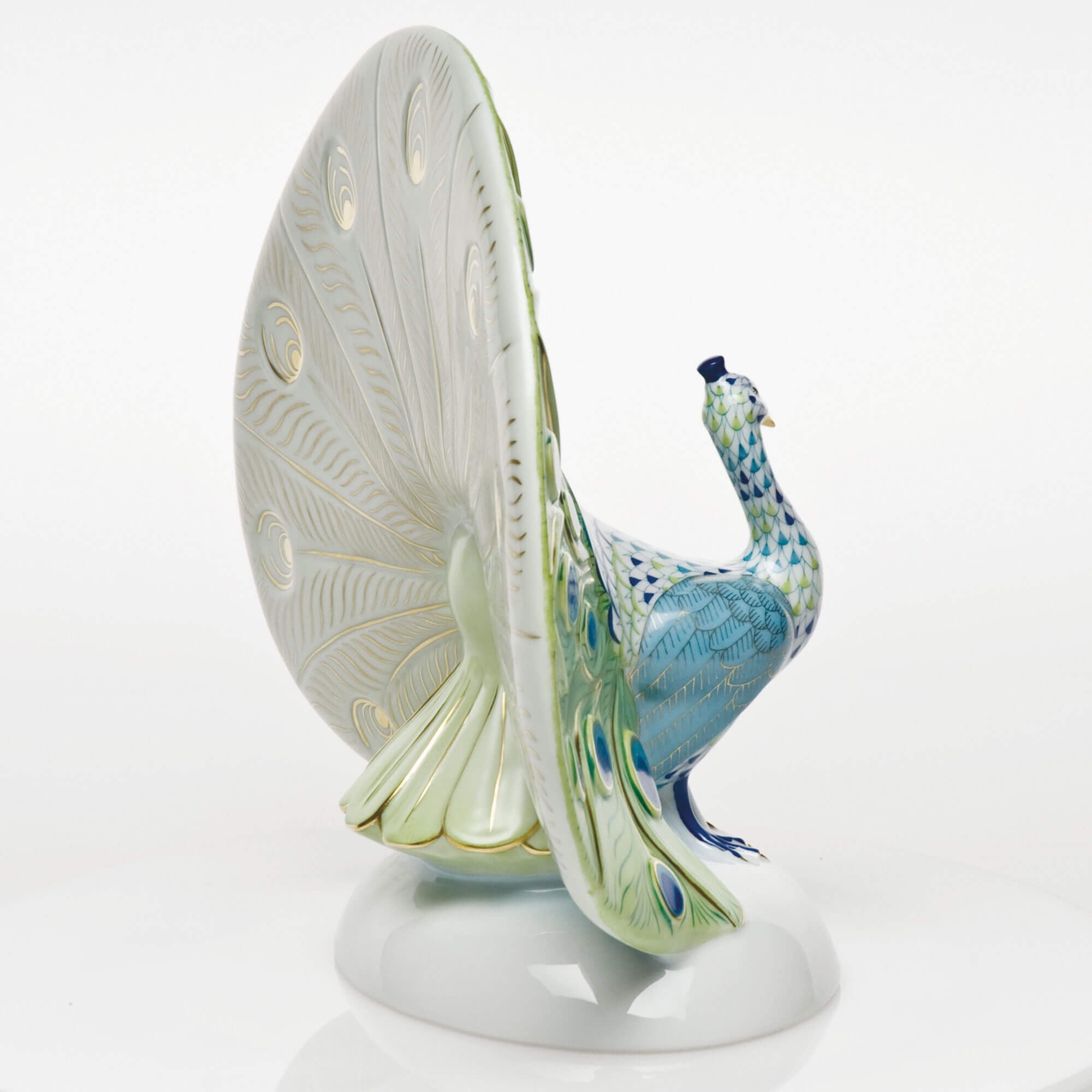 Herend Large Peacock Figurine — additional view