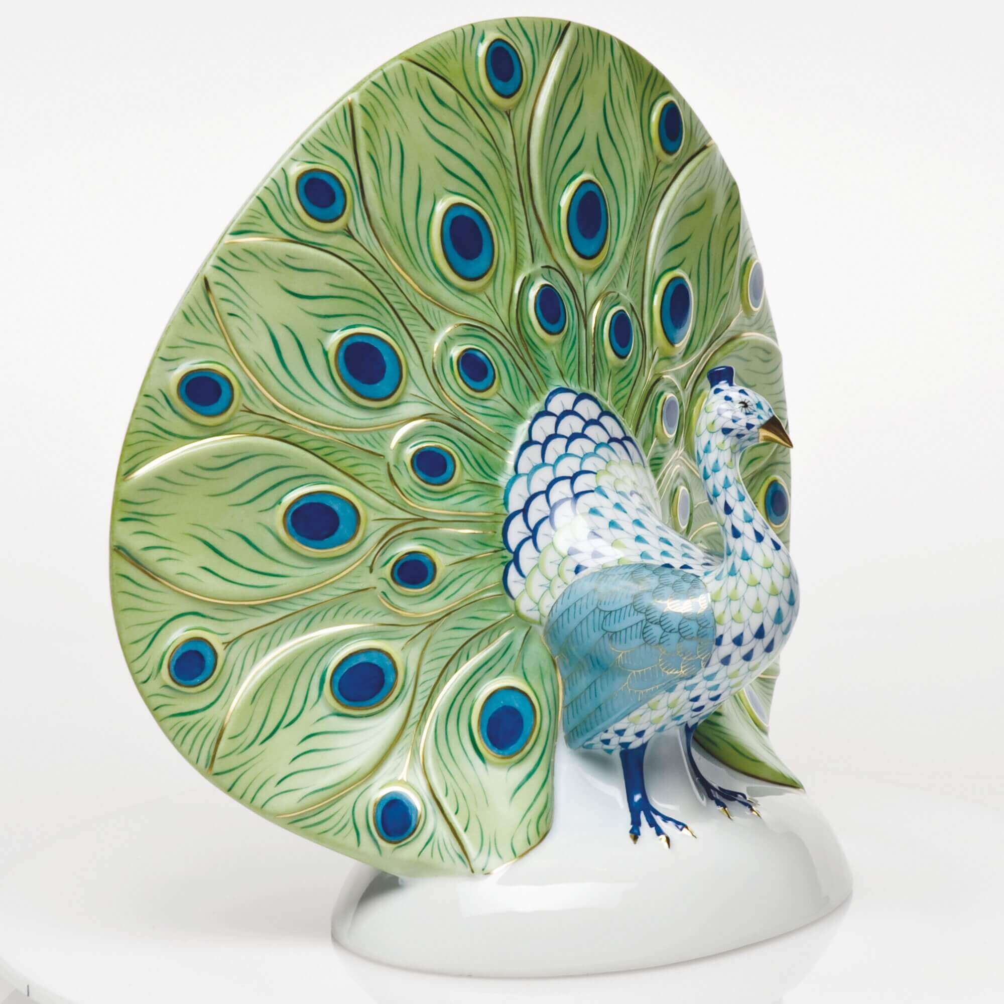 Herend Large Peacock Figurine — additional view