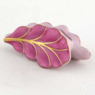 Herend Leaf Place Card Holder – Raspberry, alternate view