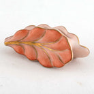 Herend Leaf Place Card Holder – Rust, alternate view