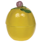 Hand-painted Herend Lemon Box Garnishment in fine porcelain, 4.25in H, on a white background