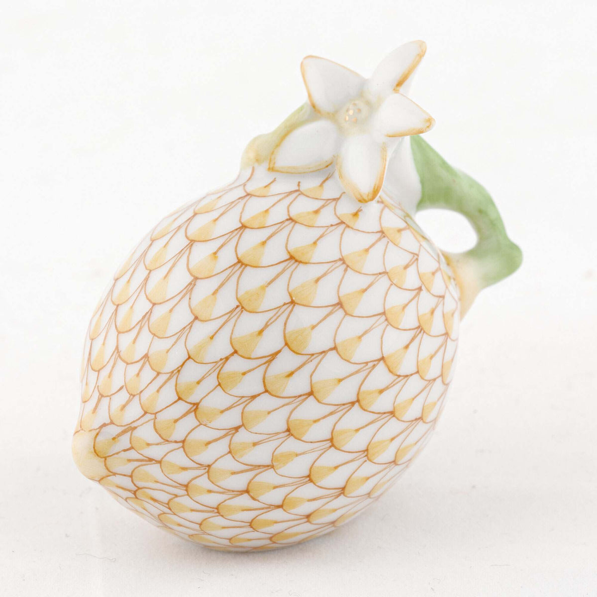 Herend Lemon with Blossom Figurine, alternate view