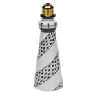 Herend Lighthouse Figurine porcelain figurine painted in the Black fishnet pattern