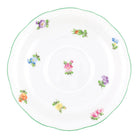 Hand-painted Herend Lindsay Tea Saucer Cup & Saucer Set in fine porcelain, 6in D, on a white background