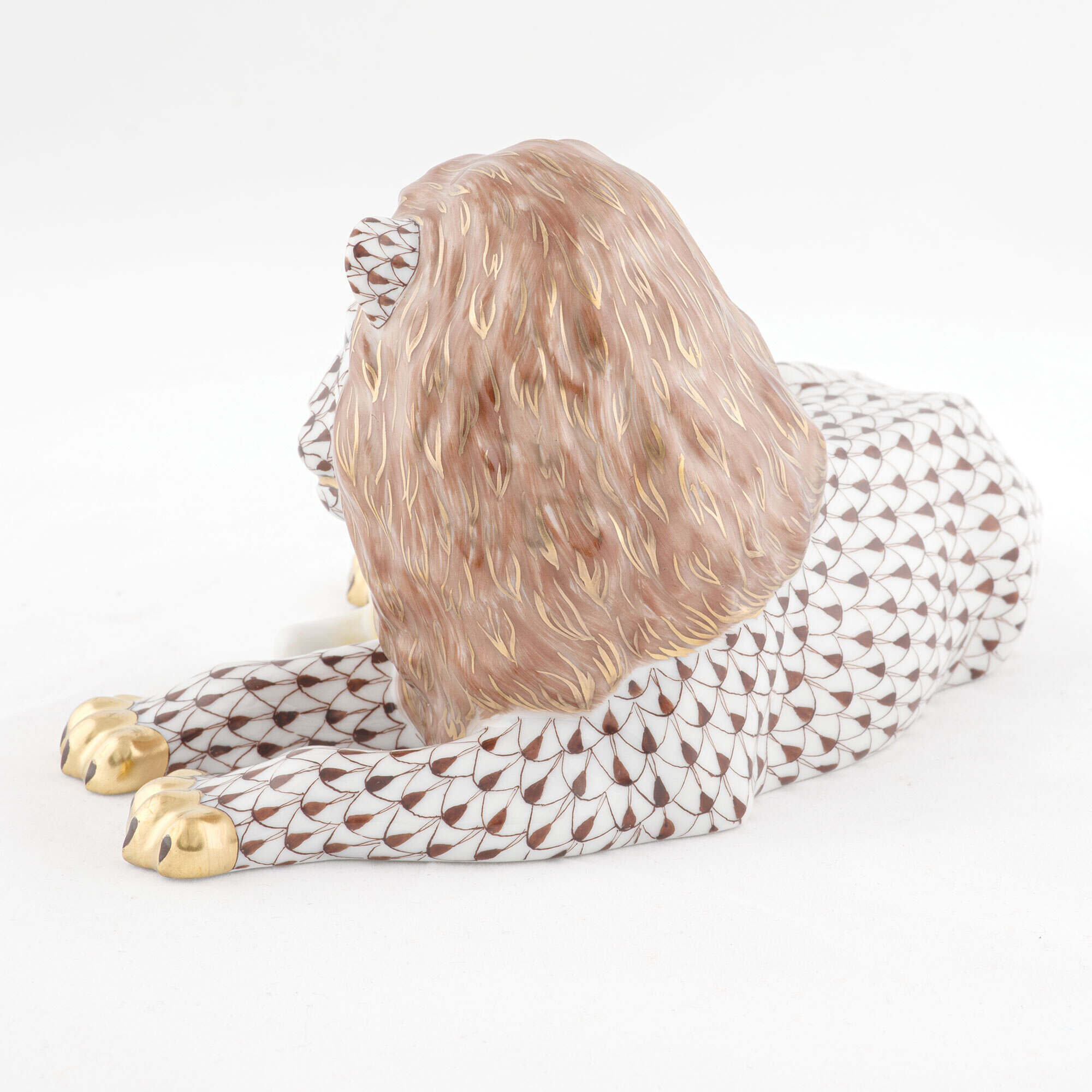 Herend Lion and Lamb Figurine — additional view