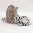 Herend Lion and Lioness Figurine – Black, alternate view