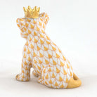 Herend Lion Cub with Crown Figurine – Butterscotch, alternate view