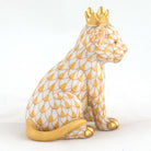 Herend Lion Cub with Crown Figurine – Butterscotch, alternate view