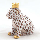 Herend Lion Cub with Crown Figurine – Chocolate, alternate view