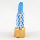 Herend Lipstick Figurine – Blue, alternate view