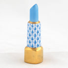 Herend Lipstick Figurine – Blue, alternate view