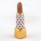 Herend Lipstick Figurine – Chocolate, alternate view